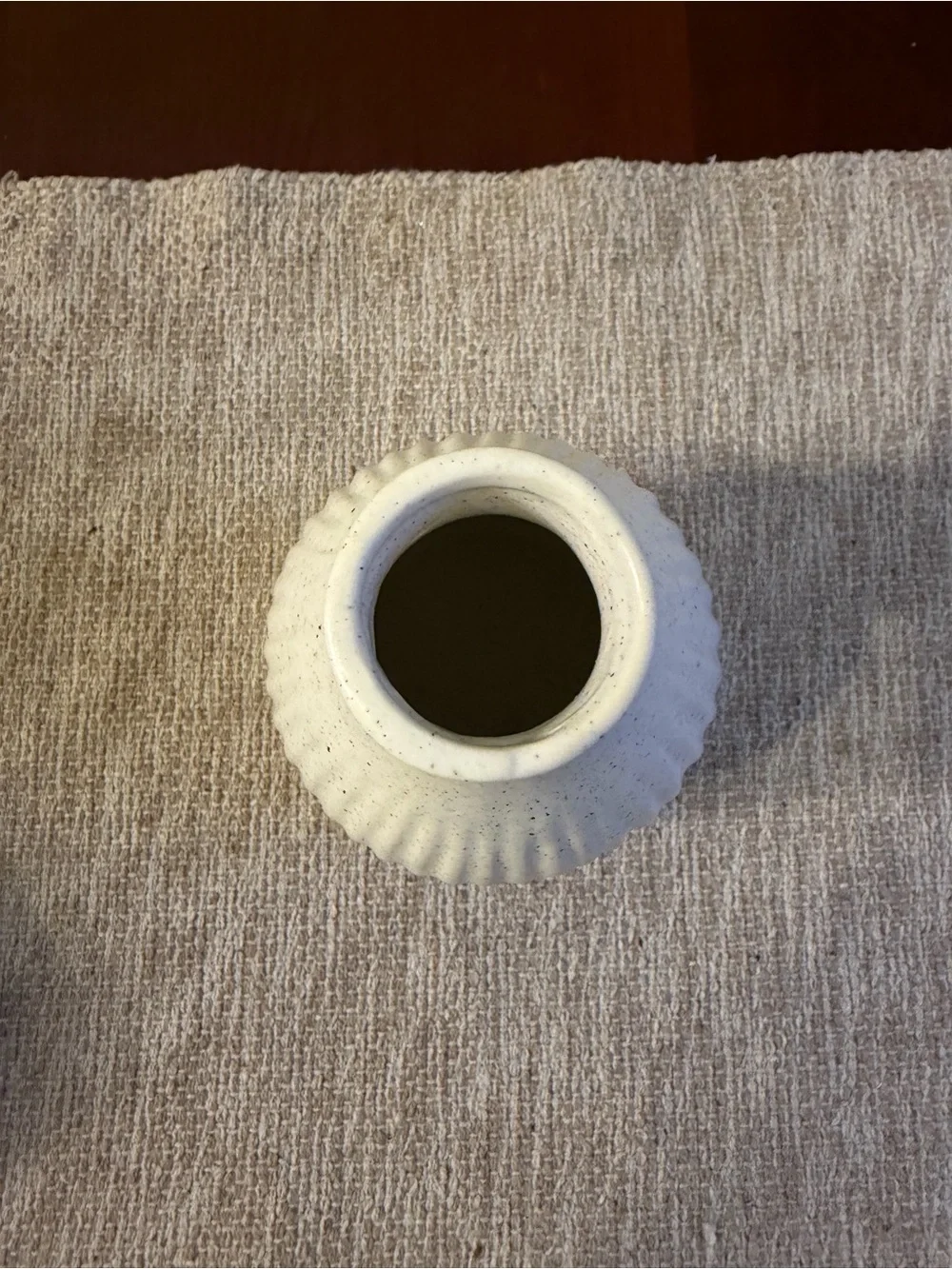 NWOT Ceramic Grooved Vase